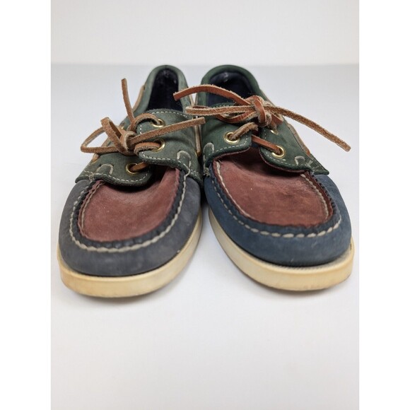 Sebago Shoes Womens Size 5 Docksides Colorblock Multicolor Boat - Picture 3 of 9